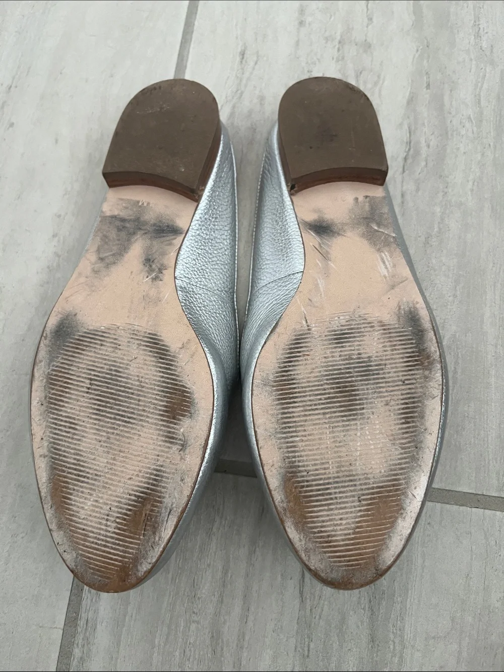 Talbots silver Frannie Mules